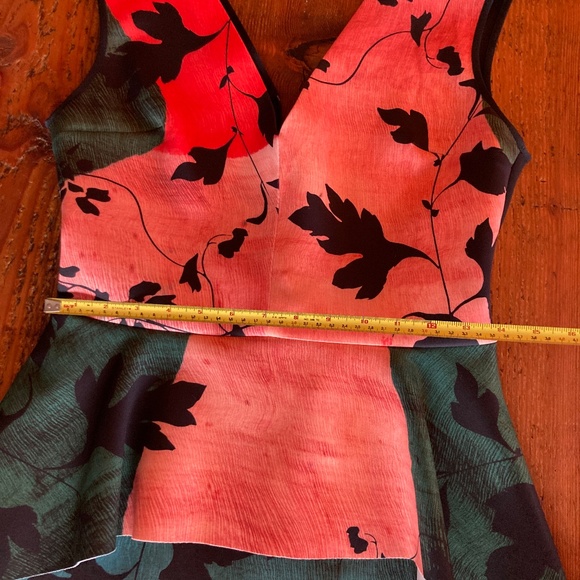 Clover Canyon Neoprene Peplum Sleeveless Dress Size Large Made in USA - Picture 10 of 14